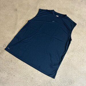 Navy Blue Nike Tank Top Center Swoosh